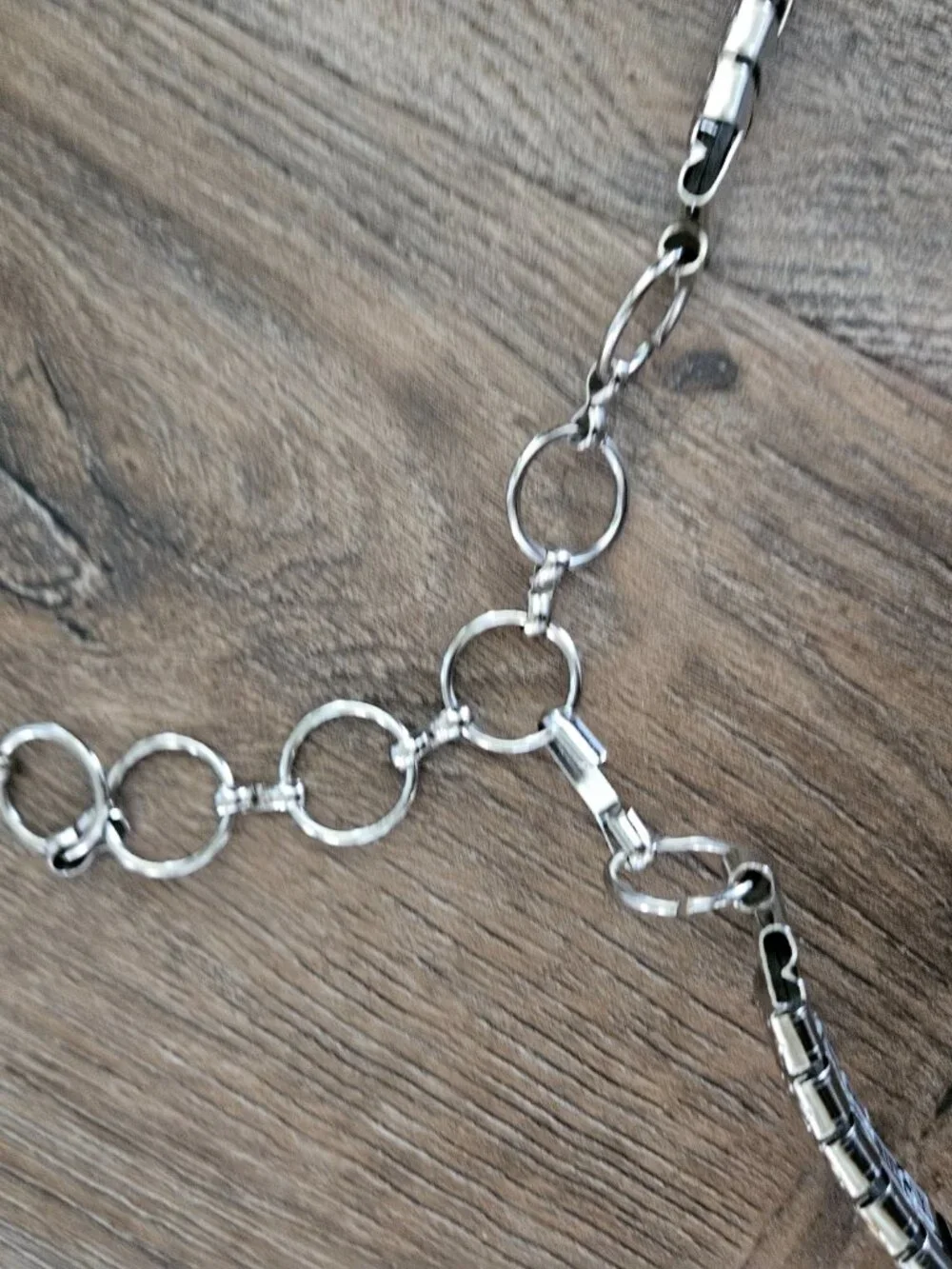 Western boho silver gold metal women's chain belt vintage festival adjustable